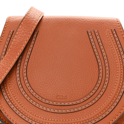 Chloe Grained Calfskin Small Marcie Saddle Bag Tan 8 of 13
