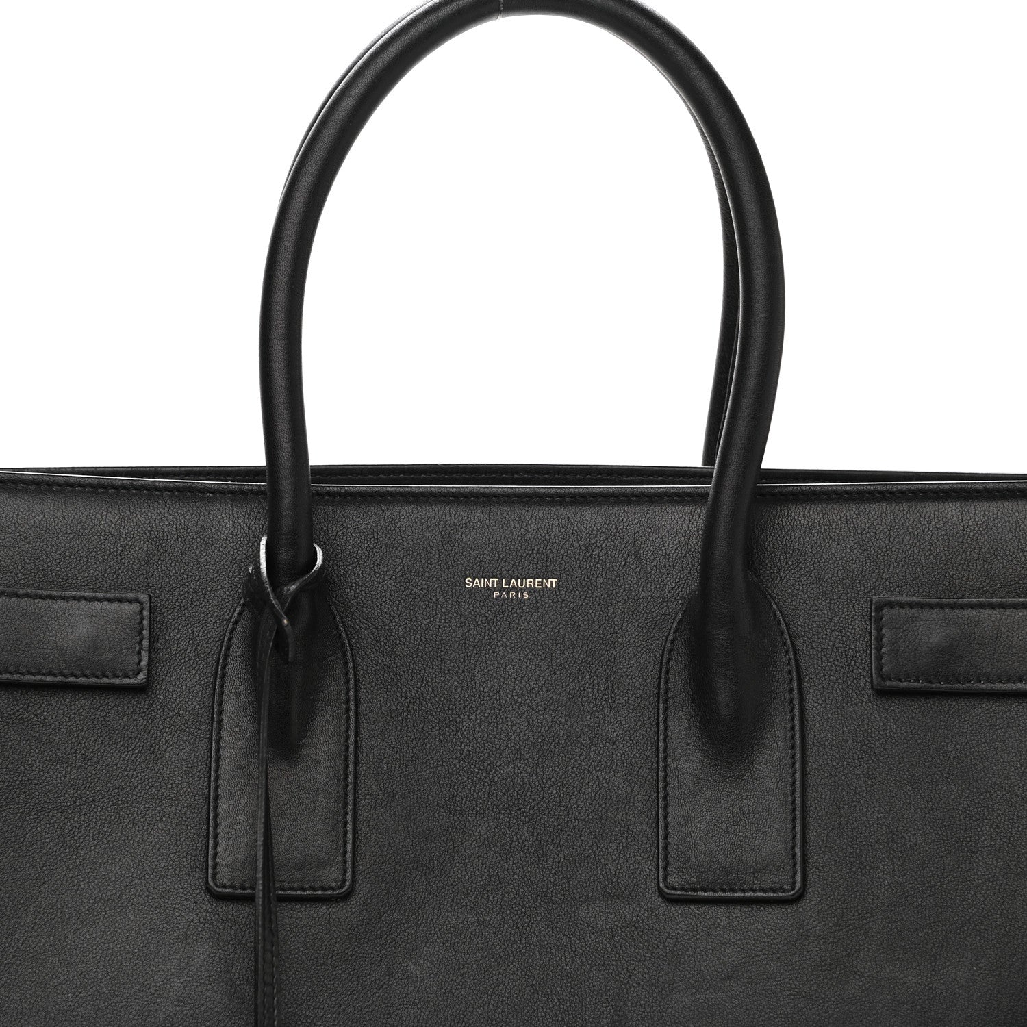 Saint Laurent Calfskin Large Sac De Jour Carryall Black 9 of 13