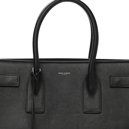 Saint Laurent Calfskin Large Sac De Jour Carryall Black 9 of 13
