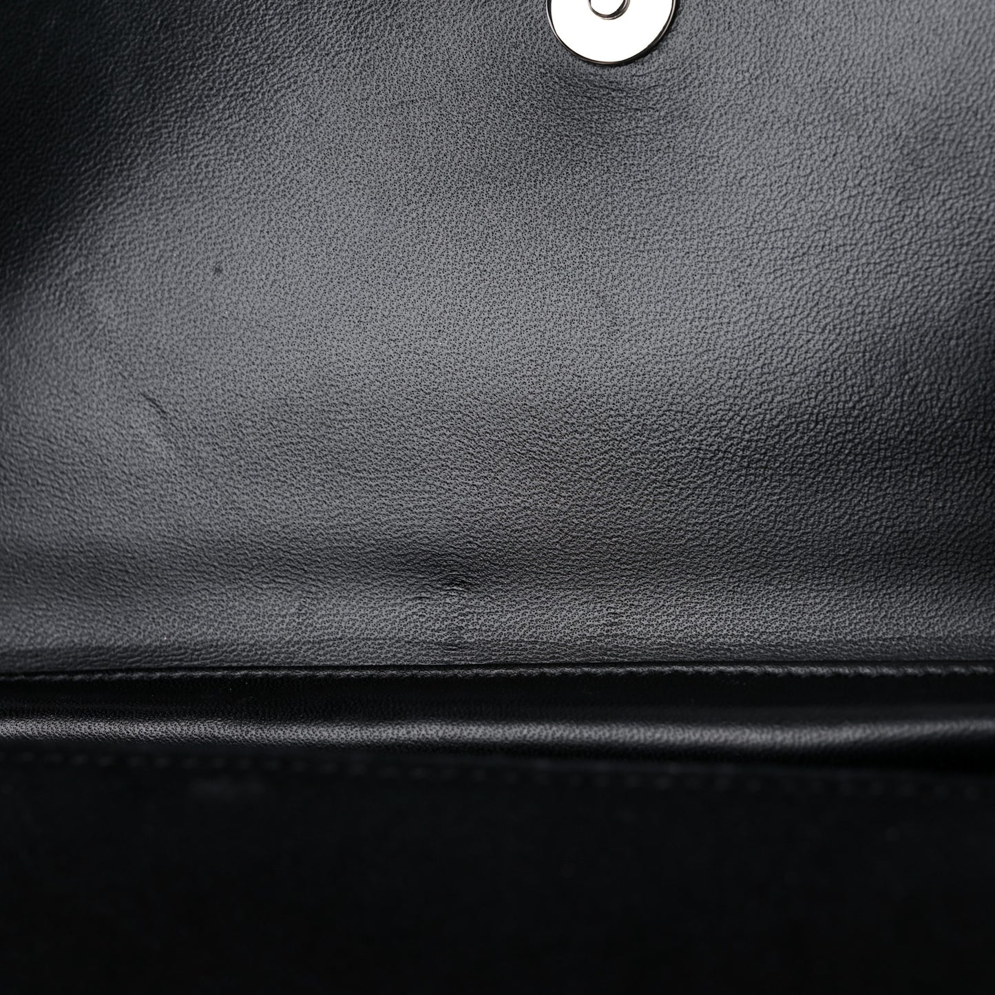 Crystal Suede Chain Evening Clutch Black Silver