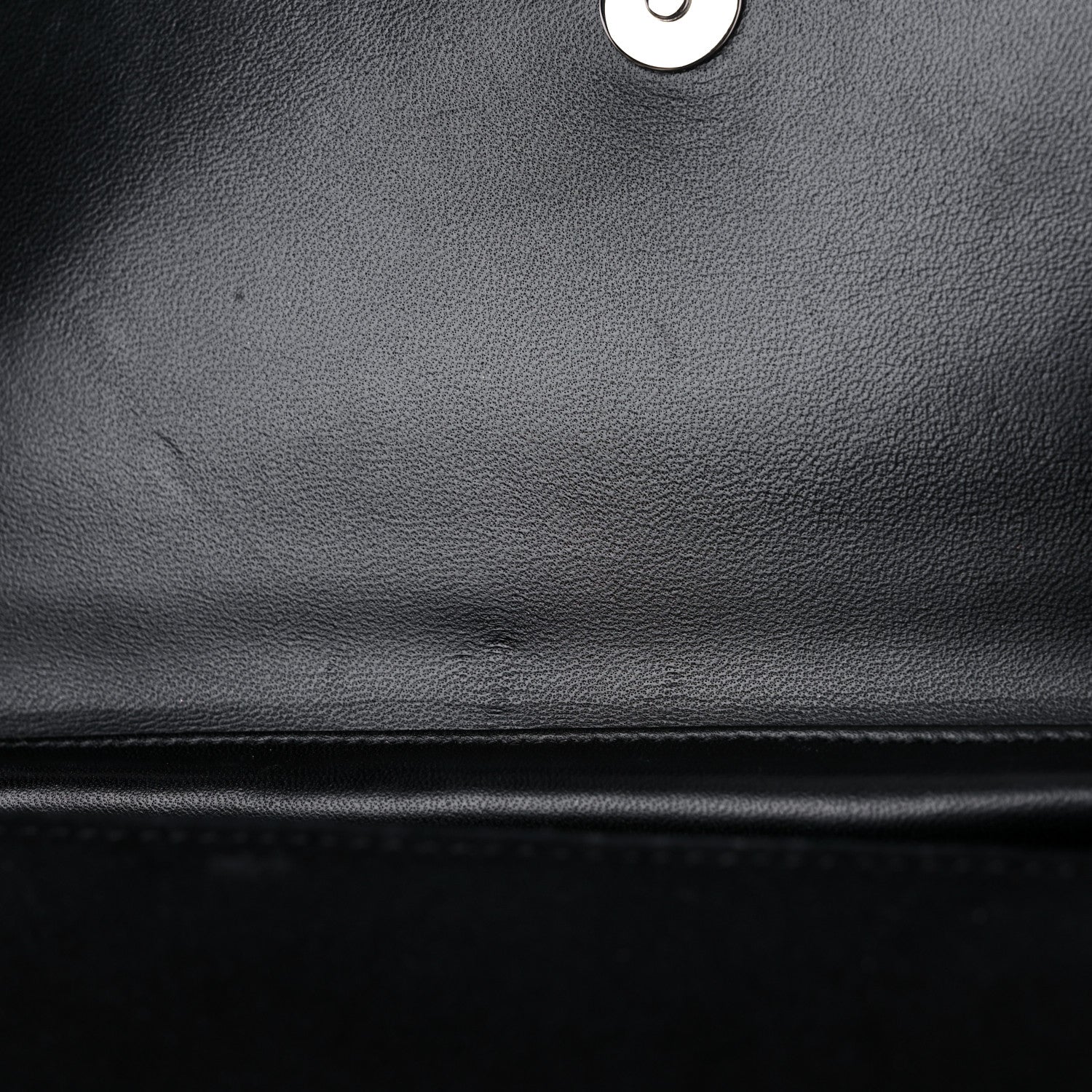 Chanel Crystal Suede Chain Evening Clutch Black Silver 15 of 17