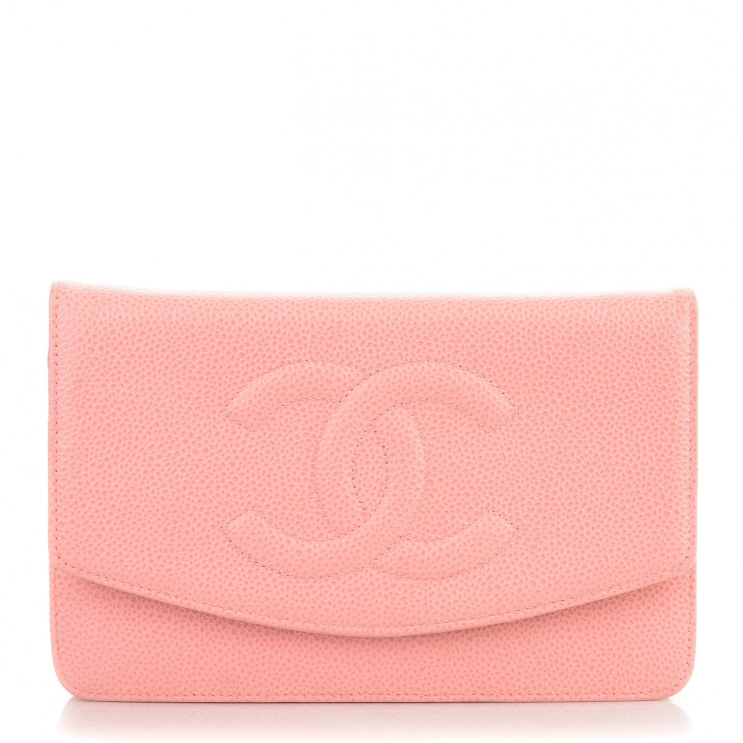 Chanel Caviar Timeless CC Wallet On Chain WOC Pink 1 of 8