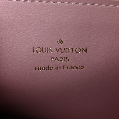 Louis Vuitton Damier Azur Felicie Chain Wallet Zippered Insert Rose Ballerine 6 of 8