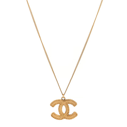 Chanel CC Necklace Matte Gold 1 of 4
