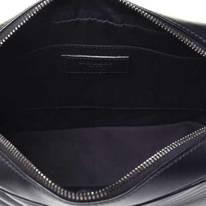 Saint Laurent Calfskin Matelasse Monogram Lou Camera Bag Black 5 of 9