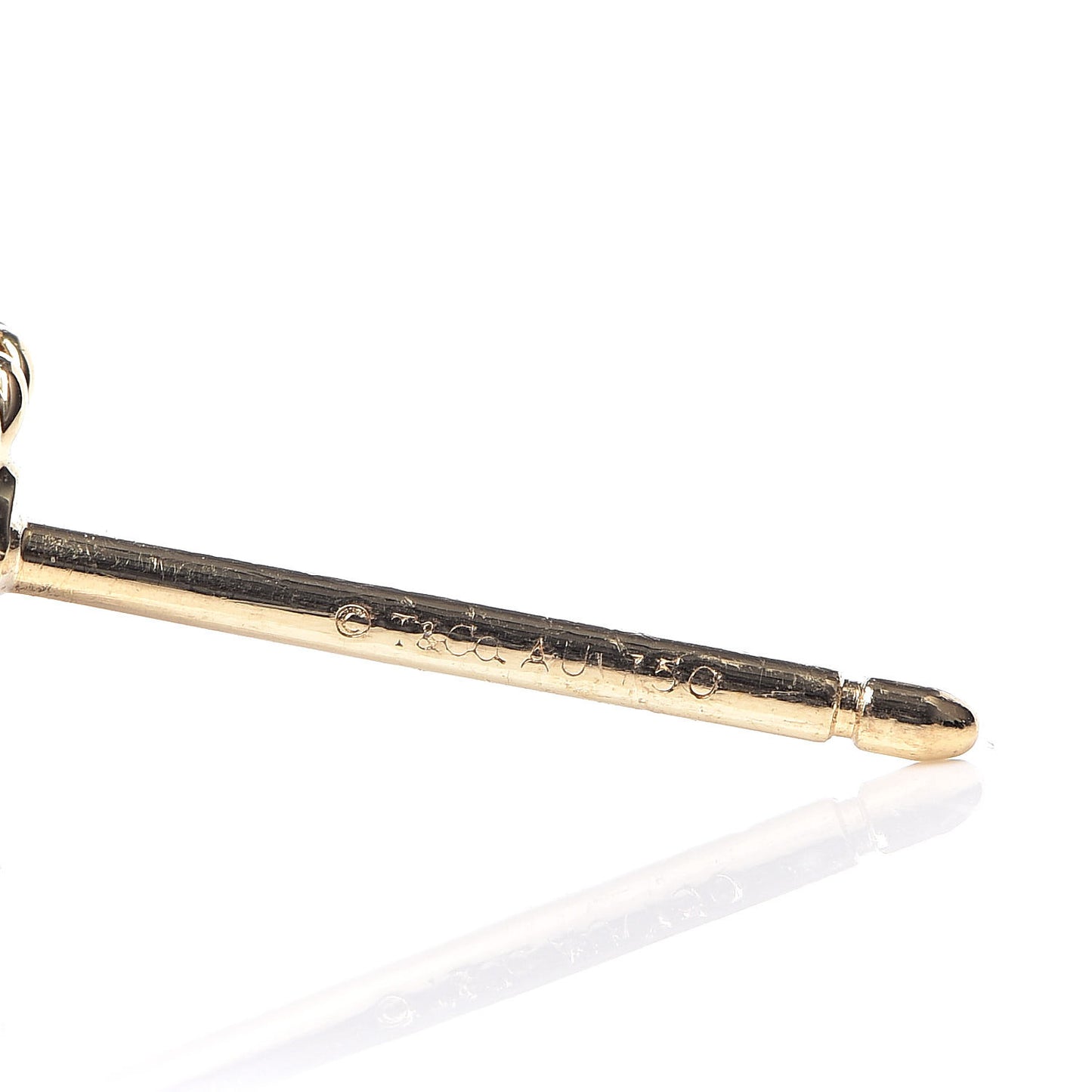 18K Yellow Gold Twist Knot Earrings