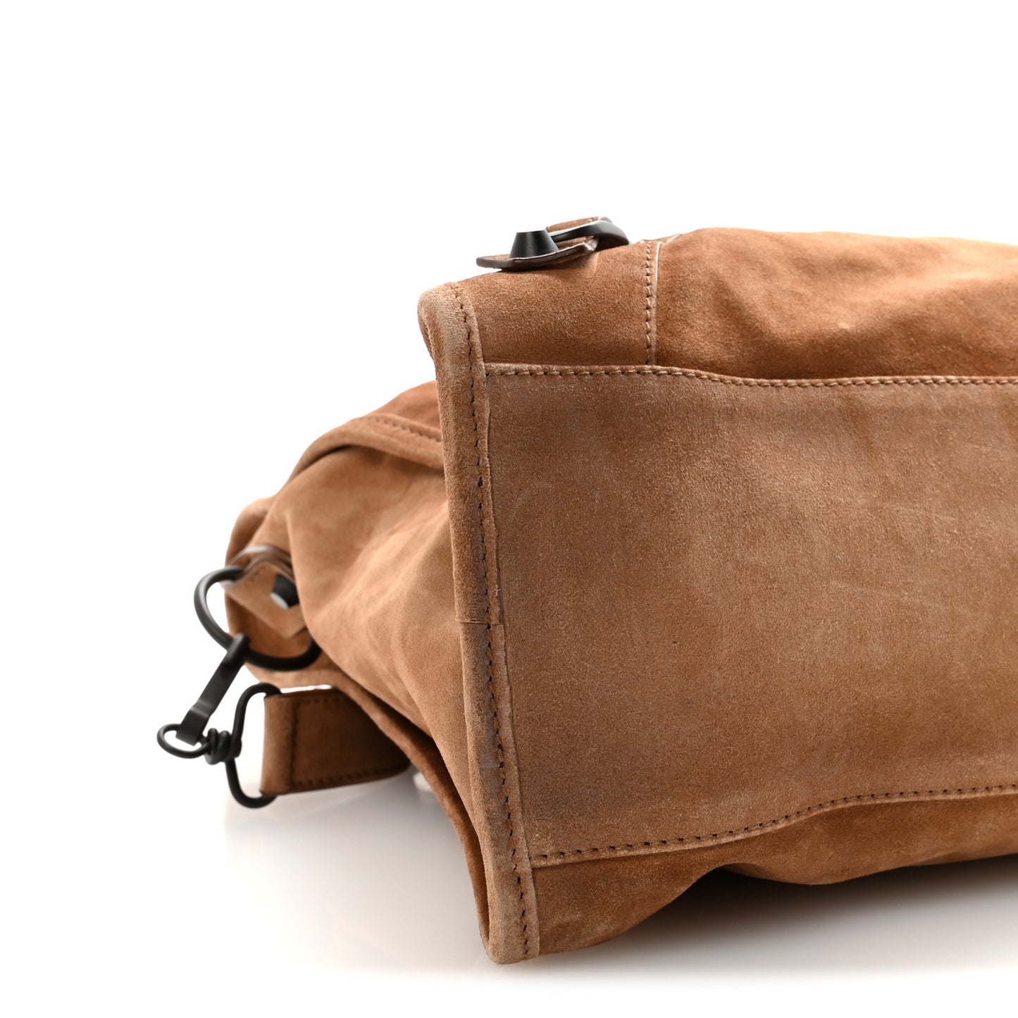 Waxed Calfskin Classic Hardware Medium Le City Camel