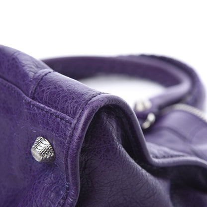 Balenciaga Agneau Giant 12 Silver Hardware Work Dark Violet 13 of 14