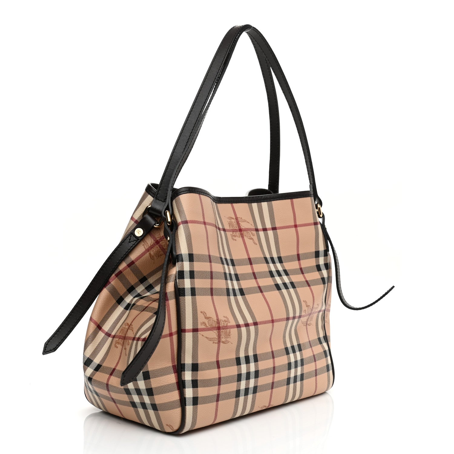 Burberry Haymarket Check Small Canterbury Tote Chocolate 3 of 12
