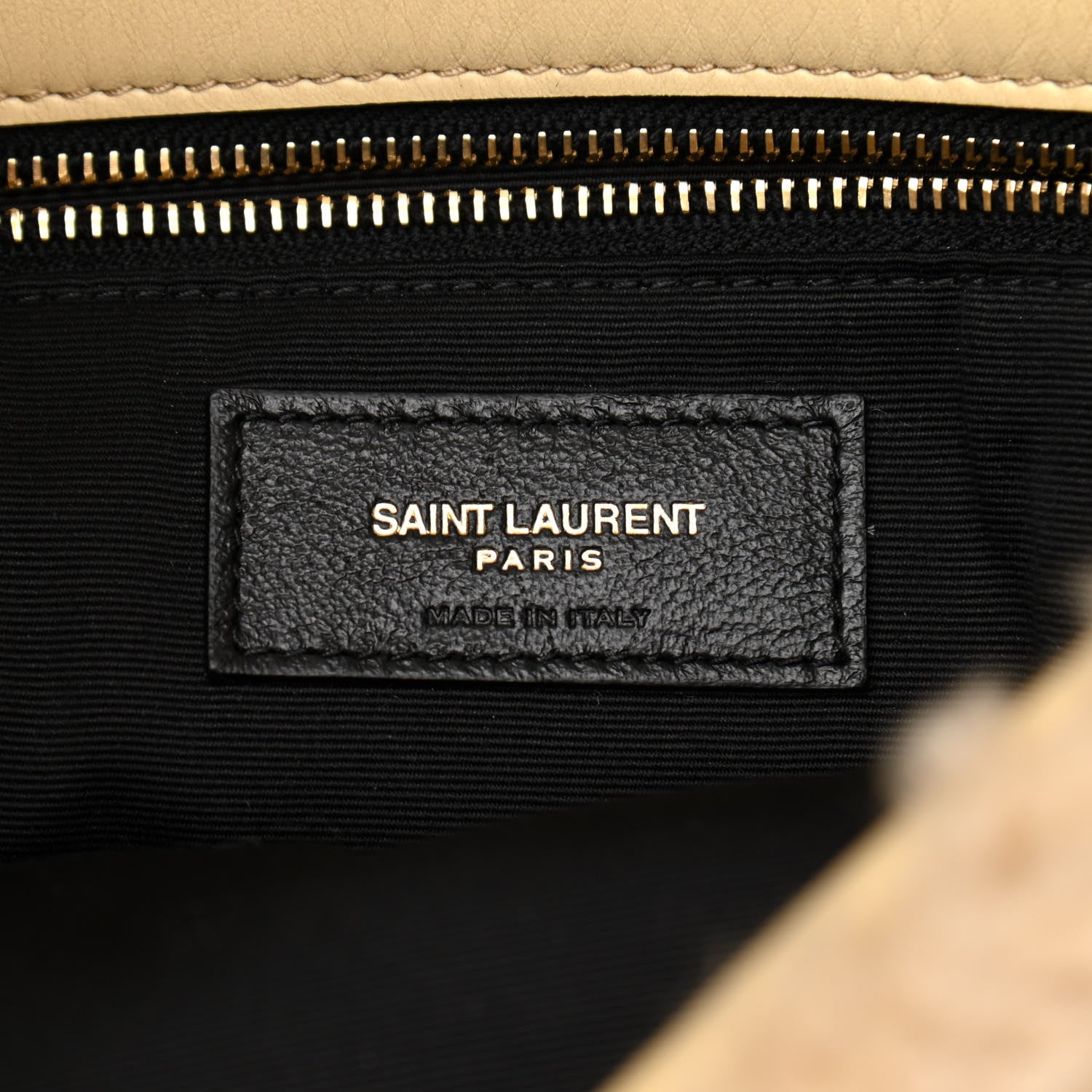 Saint Laurent Shearling Quilted Small Loulou Monogram Chain Satchel Natural Beige 6 of 10