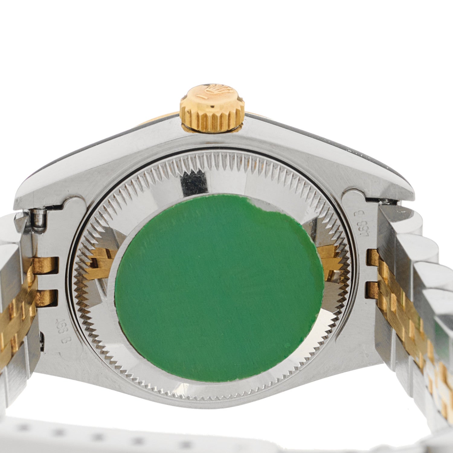 Rolex Stainless Steel 18K Yellow Gold Diamond 26mm Oyster Perpetual Datejust Watch Champagne Jubilee 69173 4 of 5