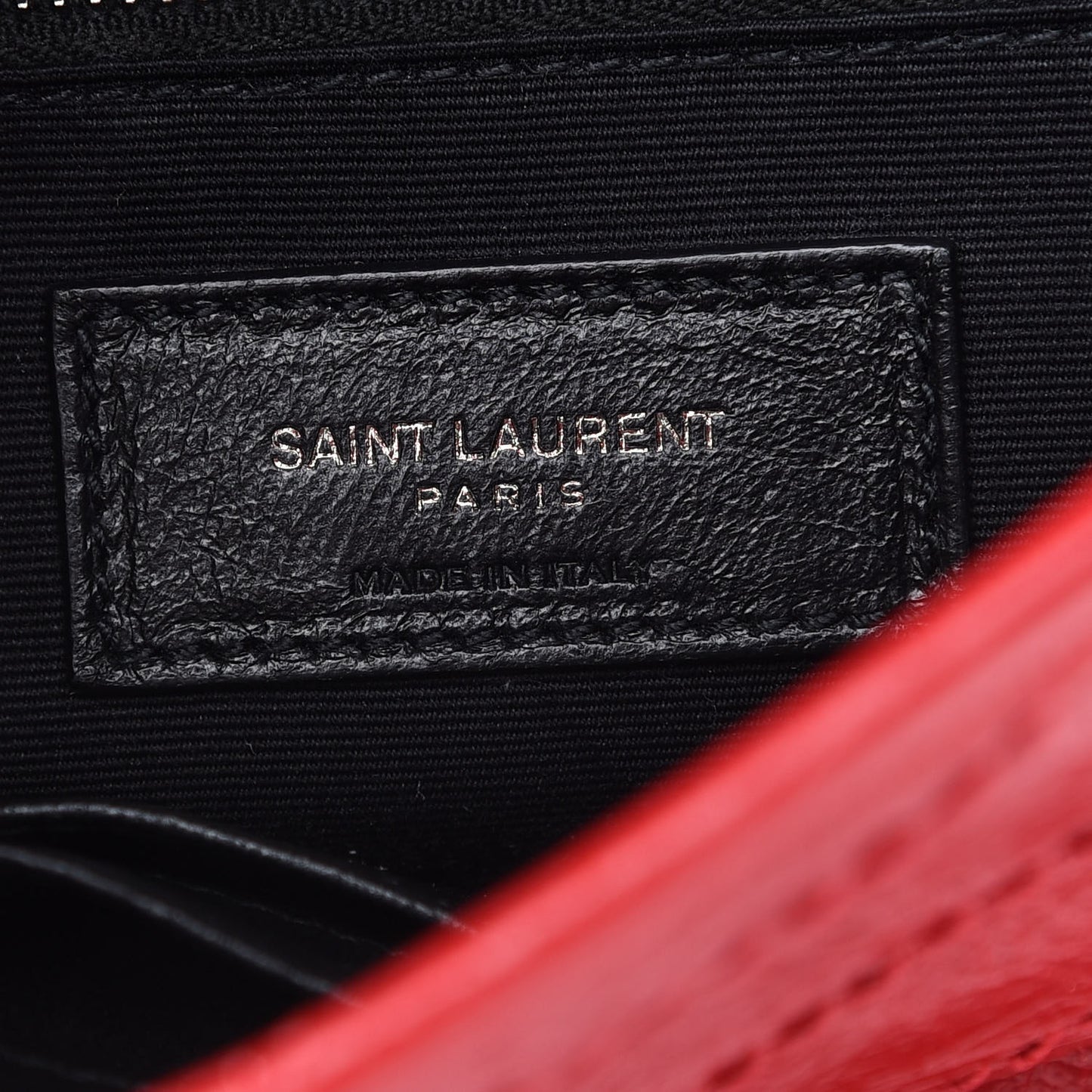 Crinkled Calfskin Matelasse Monogram Niki Chain Wallet Rouge Eros