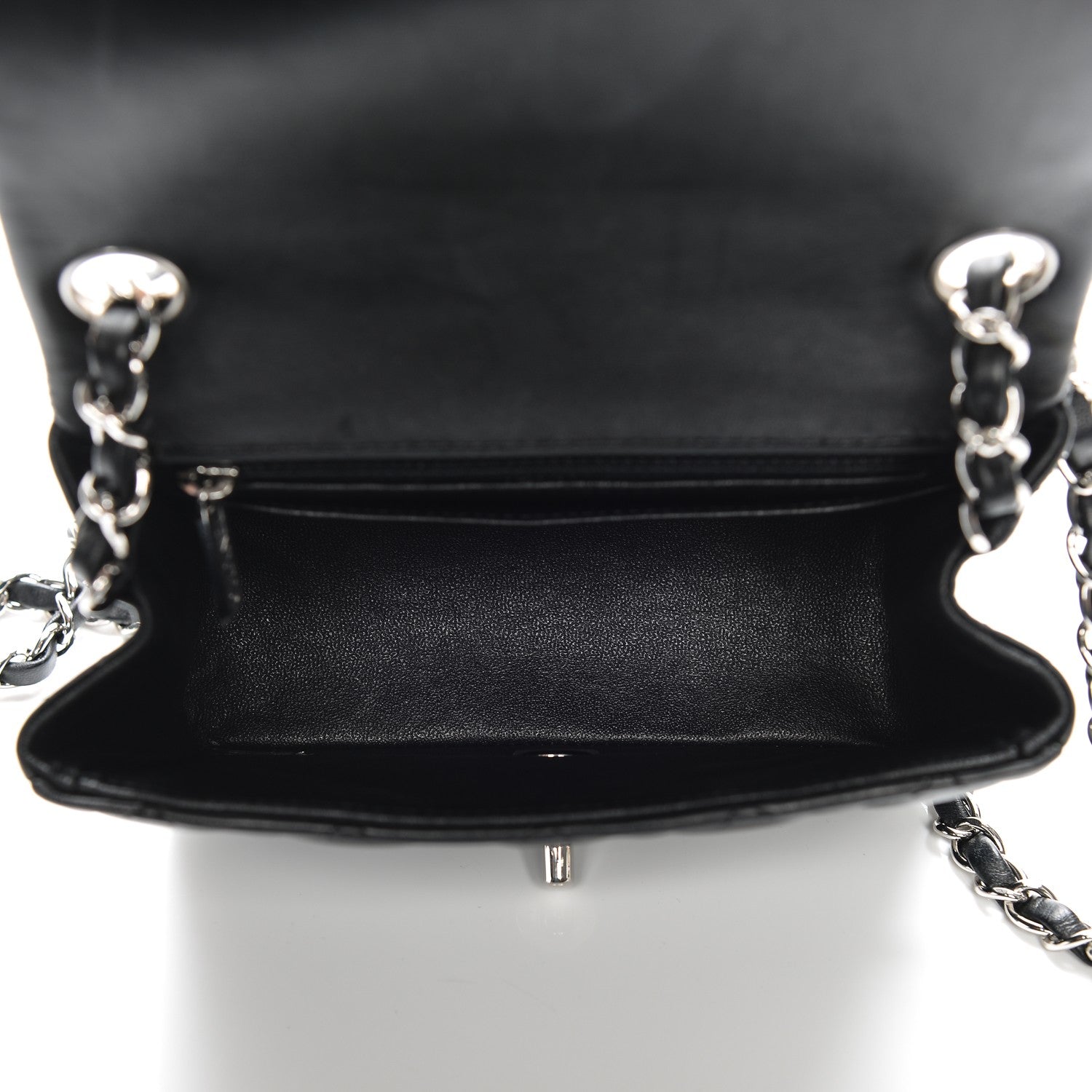Chanel Lambskin Quilted Mini Square Flap Black 5 of 7
