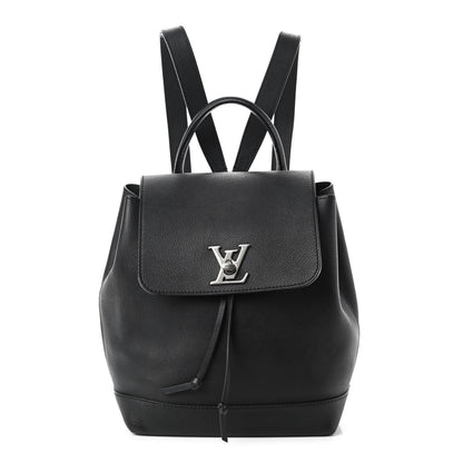 Louis Vuitton Calfskin Lockme Backpack Black 1 of 8