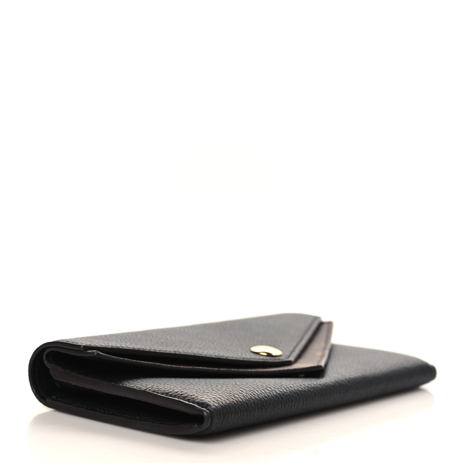 Louis Vuitton Calfskin Double V Wallet Black 4 of 7