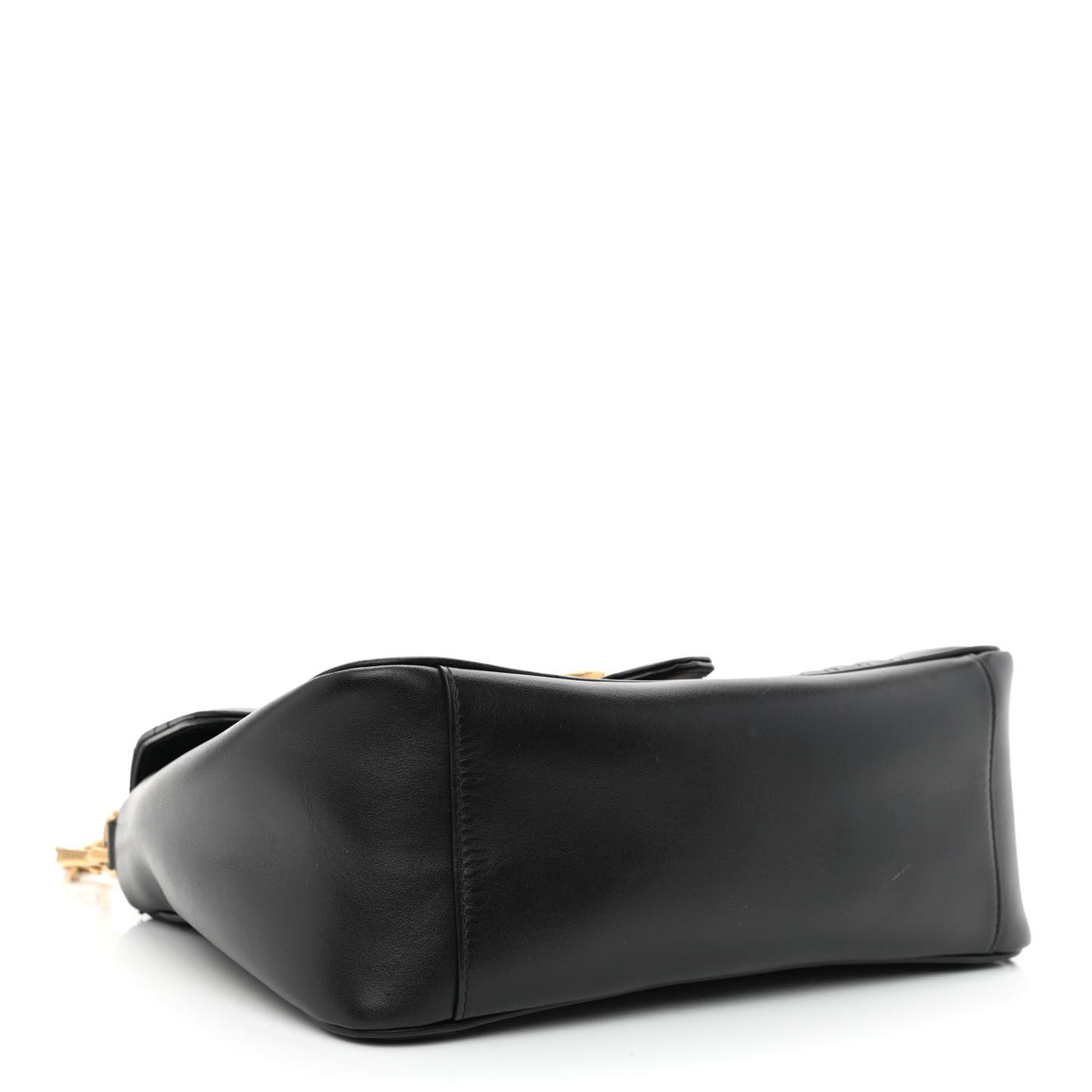 Calfskin Matelasse Small GG Marmont Top Handle Shoulder Bag Black