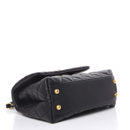 Chanel Caviar Quilted Mini Coco Handle Flap Black 4 of 10
