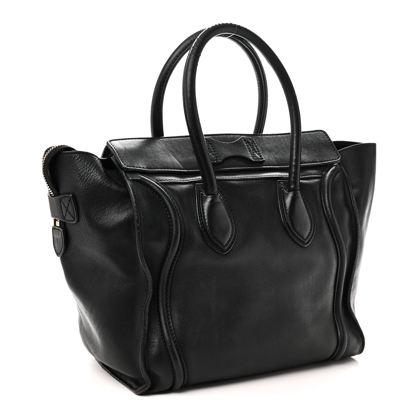 Smooth Calfskin Mini Luggage Black