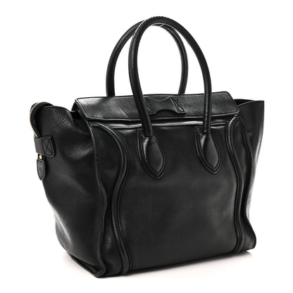Celine Smooth Calfskin Mini Luggage Black 3 of 9