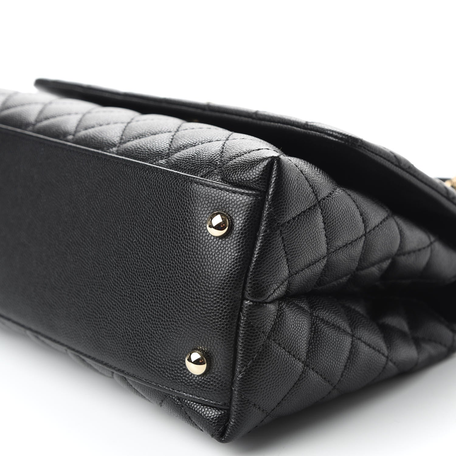 Chanel Caviar Quilted Small Coco Handle Flap Black 7 of 10