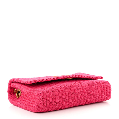 Saint Laurent Raffia Medium Monogram Kate Satchel Pink Glow 4 of 11
