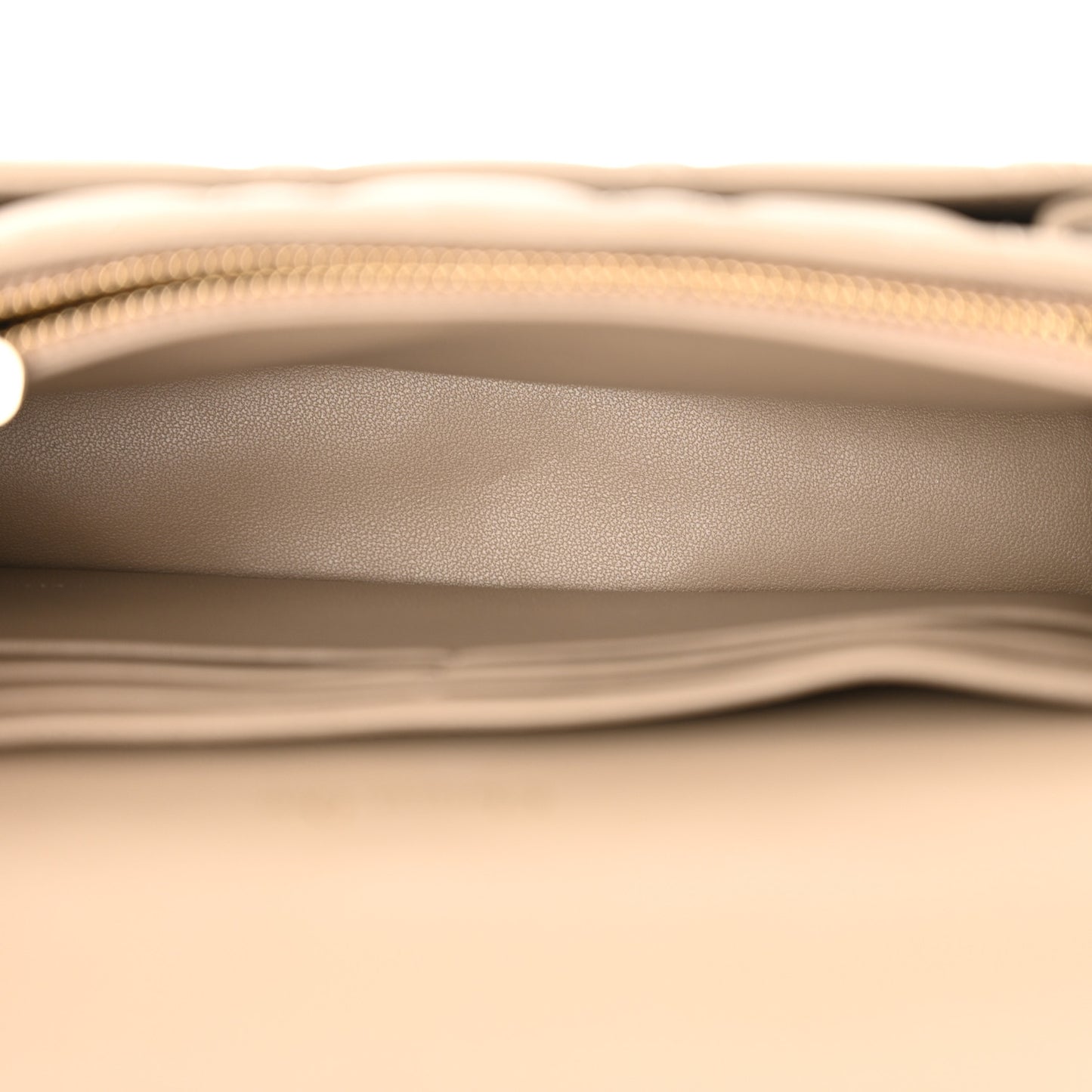Lambskin Cannage Chain My Dior Daily Chain Pouch Powder Beige