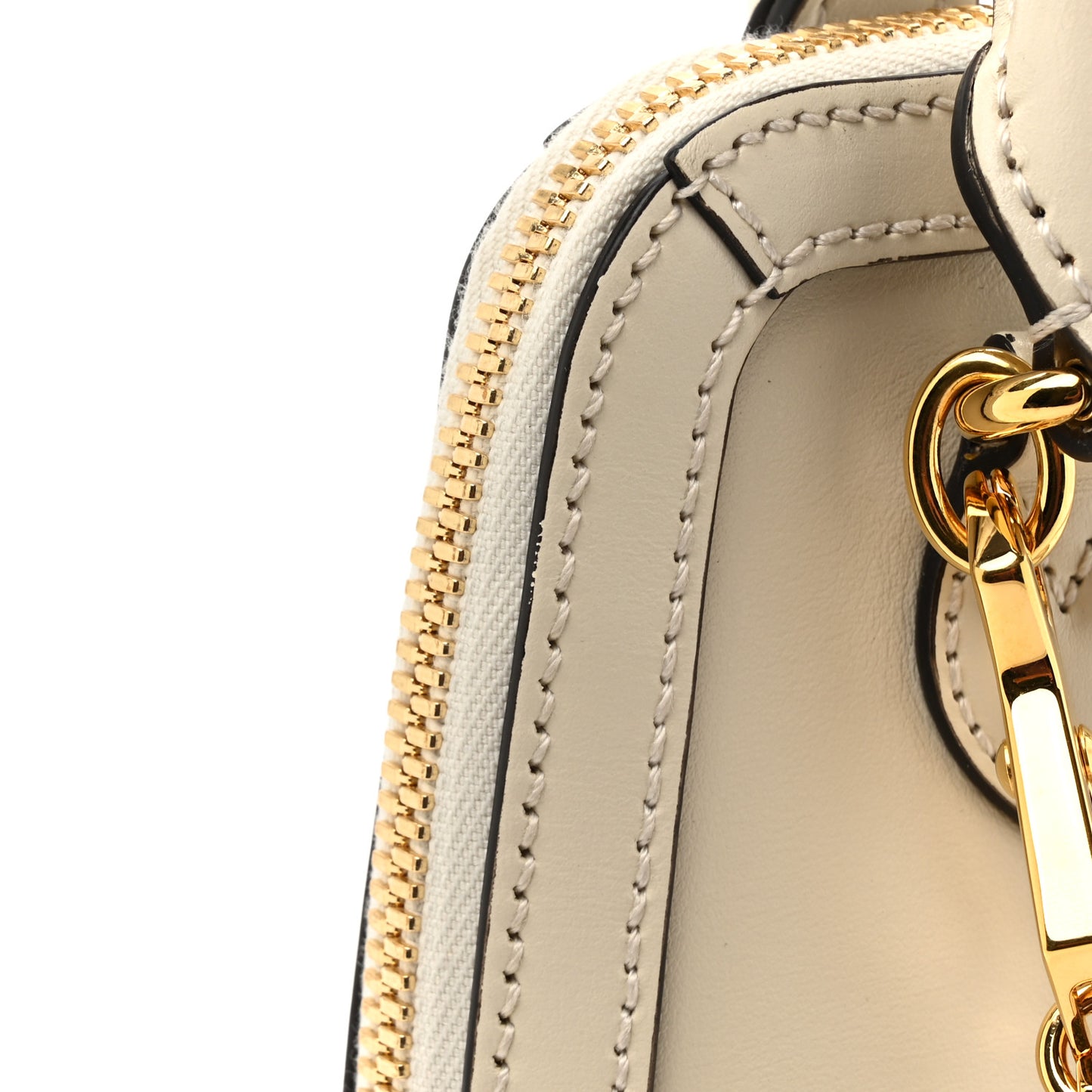 Boarded Plutone Calfskin Mini Horsebit 1955 Top Handle Bag Mystic White