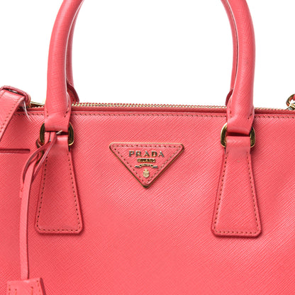 Prada Saffiano Mini Galleria Double Zip Tote Fragola 9 of 9