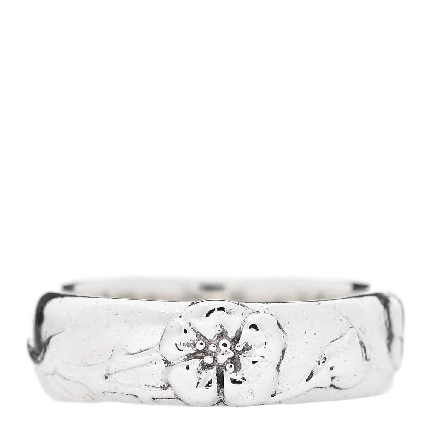 Sterling Silver Nature Rose Ring 54 7