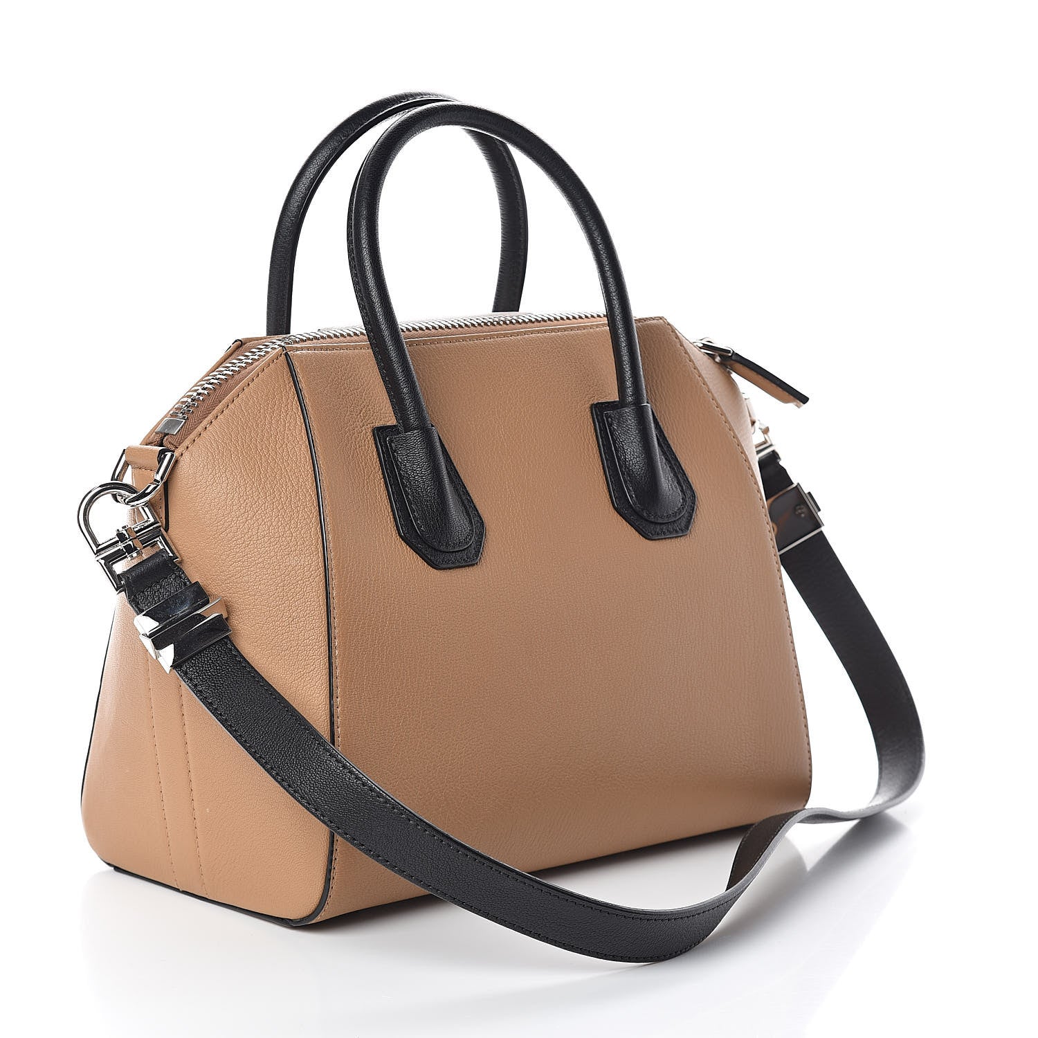Givenchy Sugar Goatskin Small Tri-Color Antigona Beige Black Brown 3 of 9