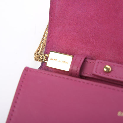 Saint Laurent Calfskin Small Classic Y Satchel Fuchsia 13 of 14