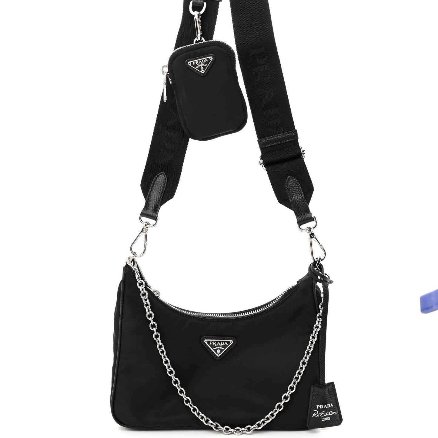 Nylon Re-Edition 2005 Shoulder Bag Black