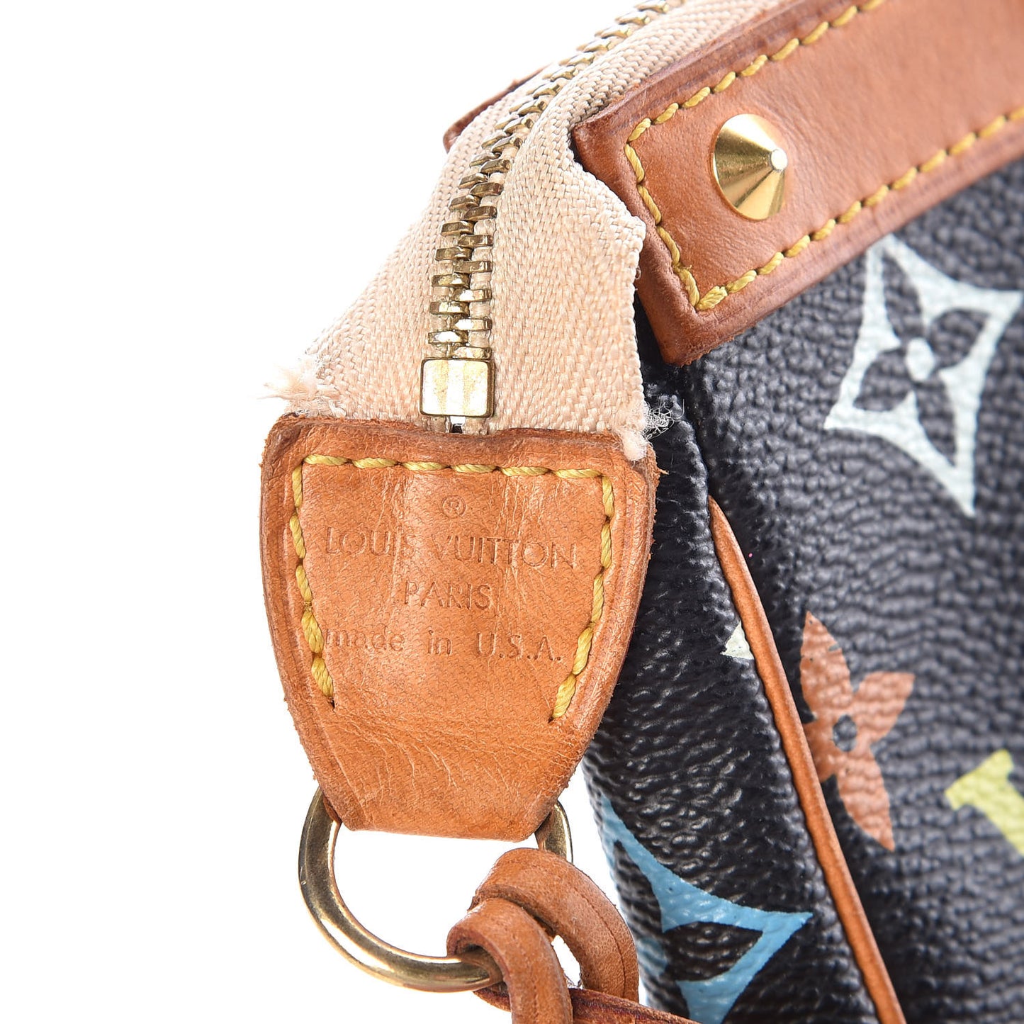 Monogram Multicolor Pochette Accessories Black