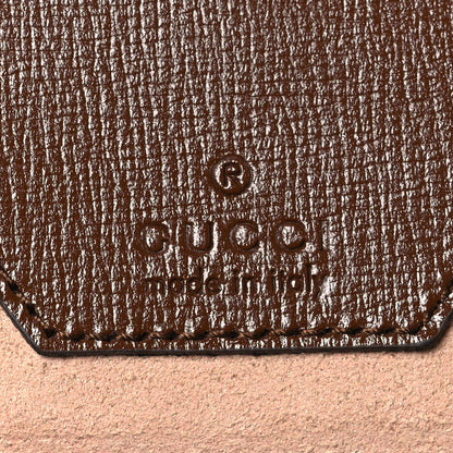 Gucci GG Supreme Monogram Azalea Calfskin Web Small Horsebit 1955 Crossbody Bag Beige Ebony Brown Sugar 6 of 11