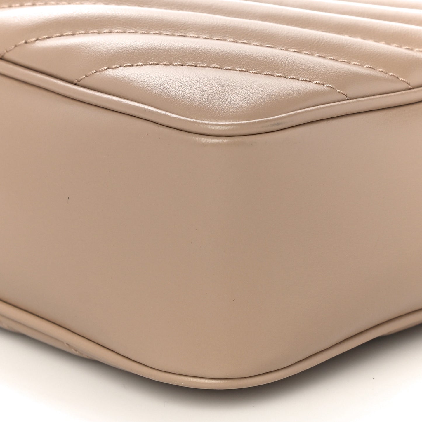 Calfskin Matelasse Monogram Lou Camera Bag Dark Beige