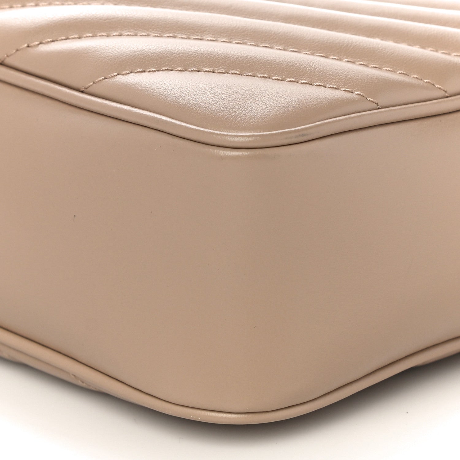 Saint Laurent Calfskin Matelasse Monogram Lou Camera Bag Dark Beige 9 of 9