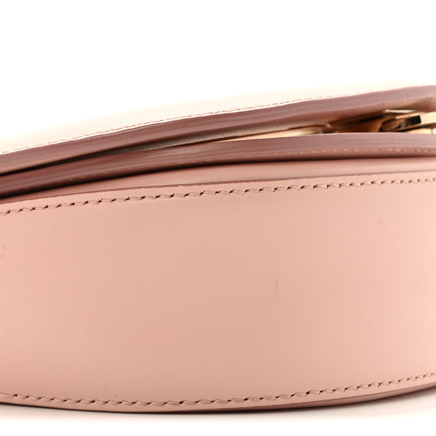 Calfskin Vela Crossbody Flap Bag Antique Rose
