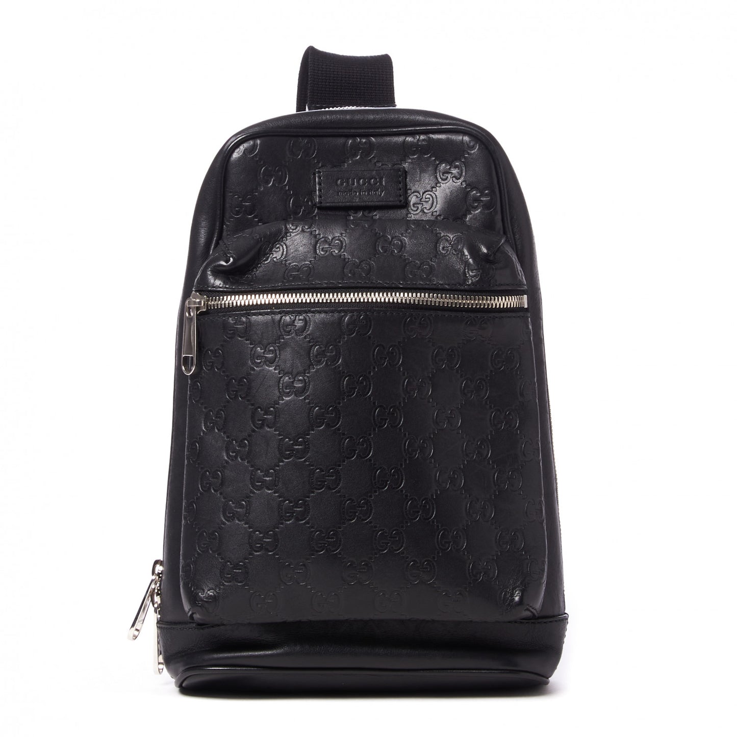 Guccissima Sling Backpack Black