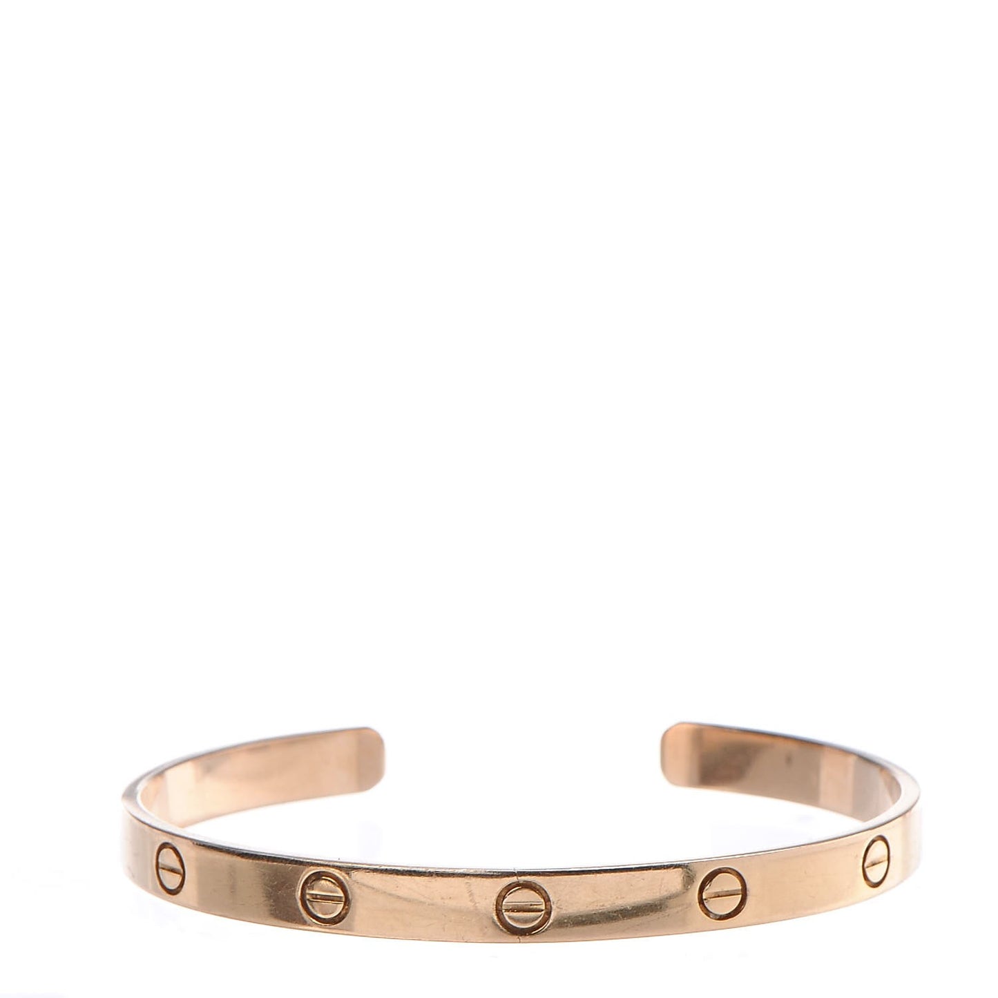 18K Pink Gold LOVE Cuff Bracelet 20