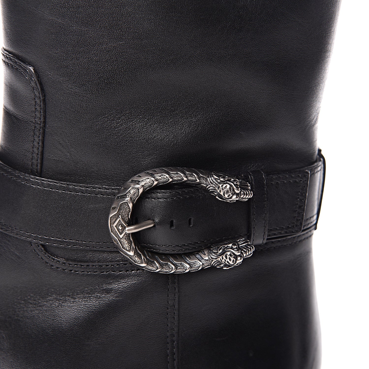 Gucci Calfskin Dionysus Lifford Short Boots 38.5 Black 10 of 13