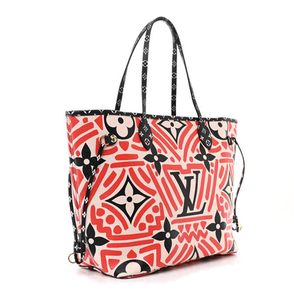 Louis Vuitton Monogram Giant Crafty Neverfull MM Creme Rouge Black 4 of 11