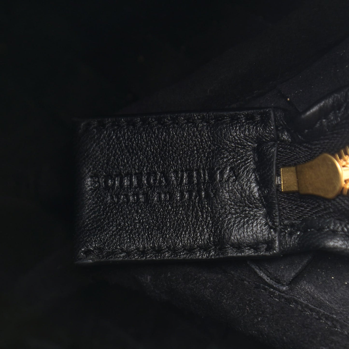 Nappa Intrecciato Small Loop Camera Bag Black
