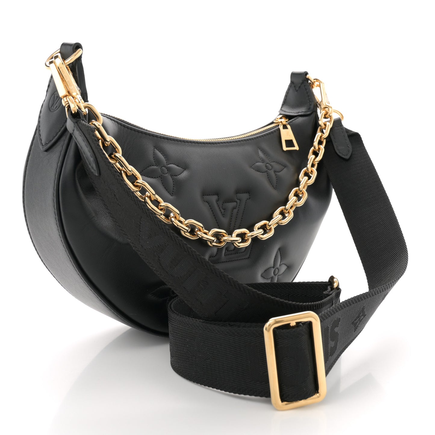 Calfskin Bubblegram Over The Moon Black