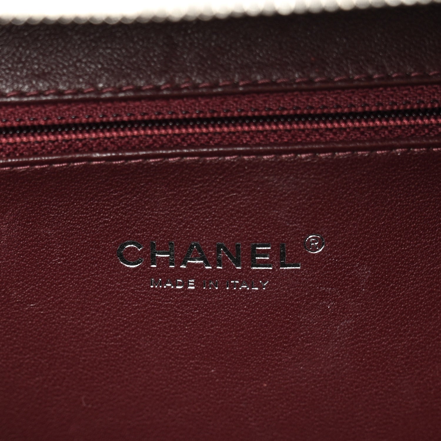 Chanel Metallic Caviar Quilted Large CC Filigree Vanity Case Silver 7 of 11