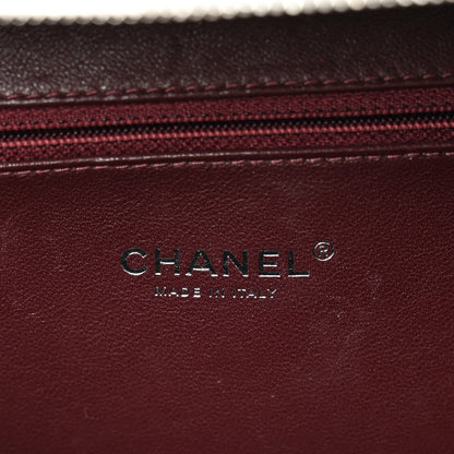 Chanel Metallic Caviar Quilted Large CC Filigree Vanity Case Silver 7 of 11