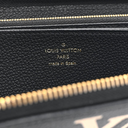 Louis Vuitton Empreinte Monogram Giant Zippy Wallet Black Beige 6 of 8