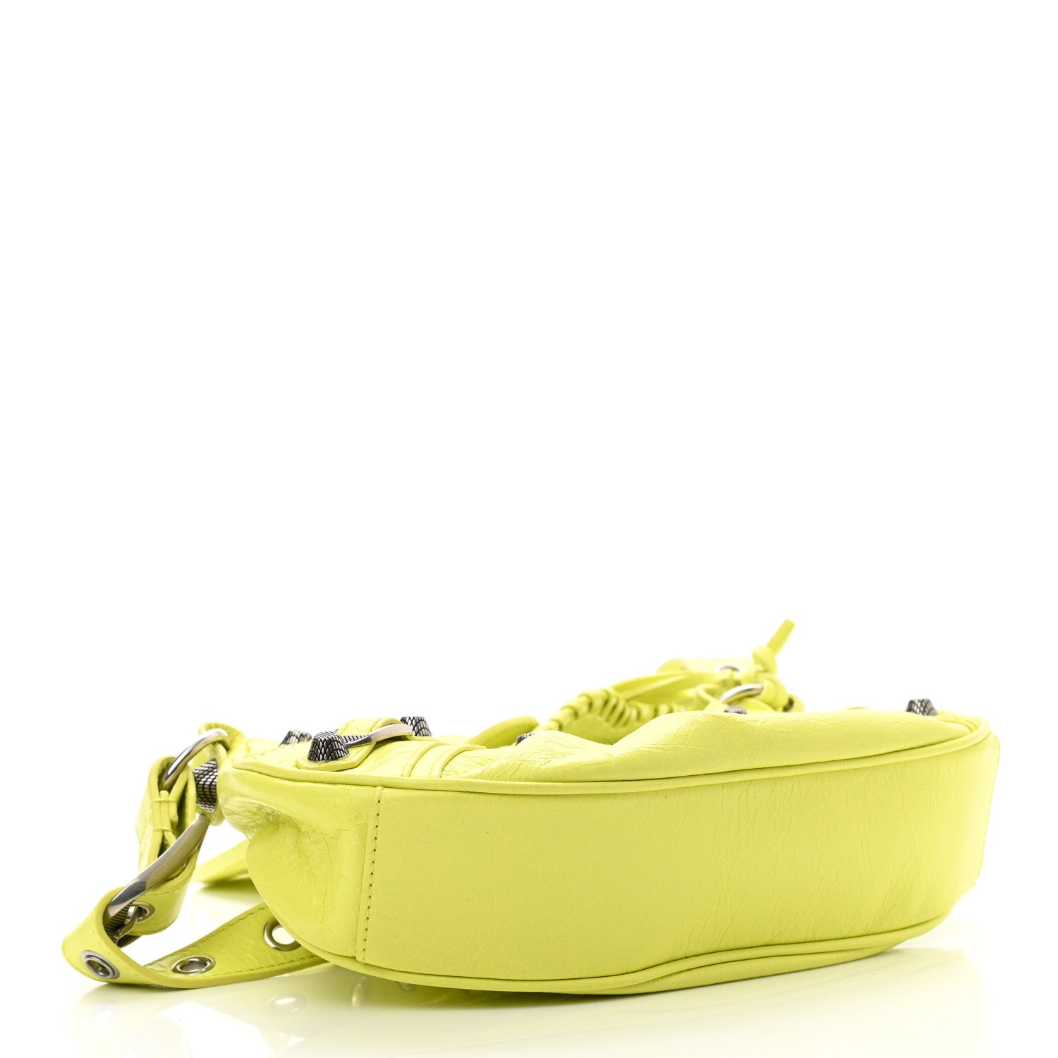 Balenciaga Agneau Arena Le Cagole Shoulder Bag XS Lime 4 of 10