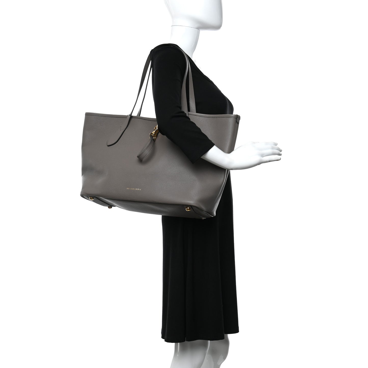 Derby Calfskin Medium Honeybrook Tote Thistle Grey