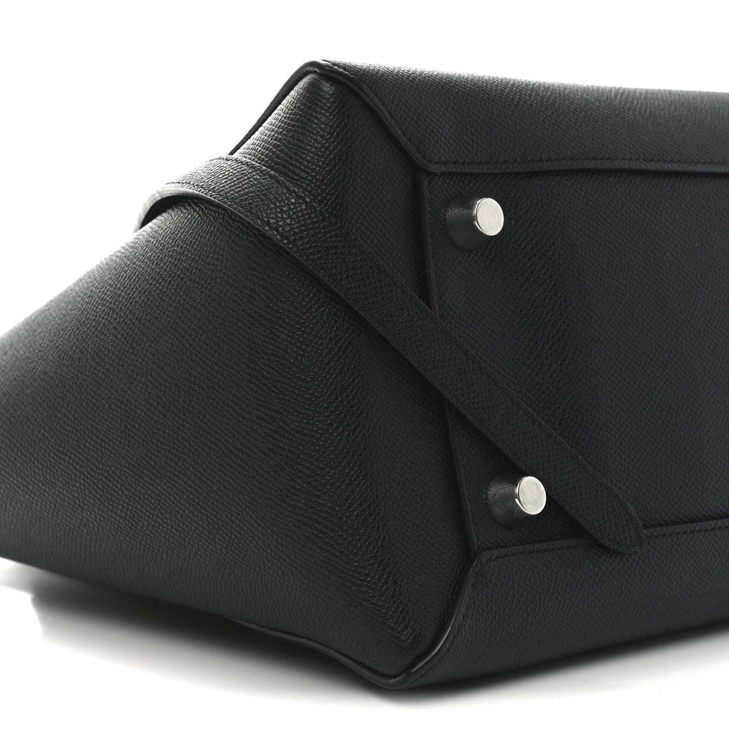 Grained Calfskin Micro Belt Bag Navy Blue
