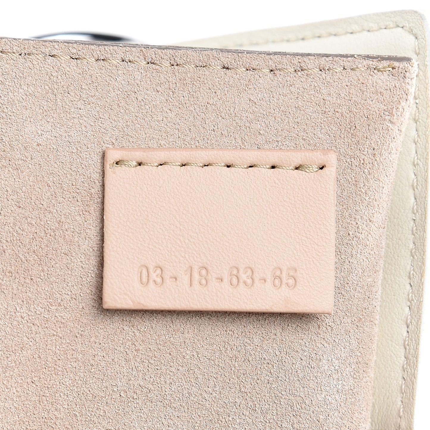 Calfskin Quilted Mini Drew Bijou Shoulder Bag Natural White
